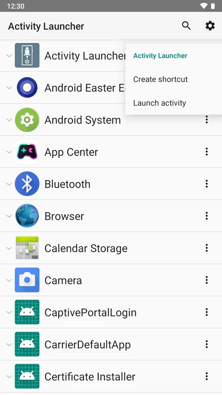 Activity Launcher 2.0.0 APK for Android Screenshot 2