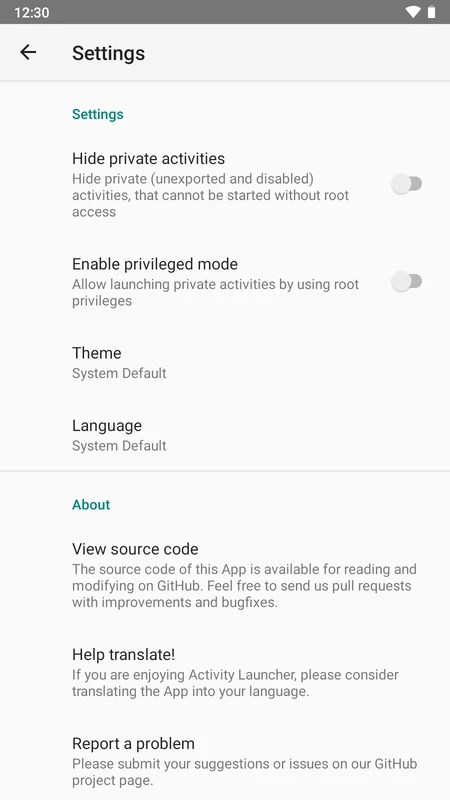 Activity Launcher 2.0.0 APK for Android Screenshot 5