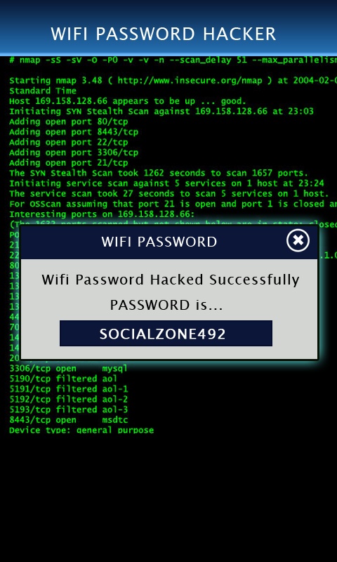 Wifi Password Hacker 1.10 APK for Android Screenshot 1