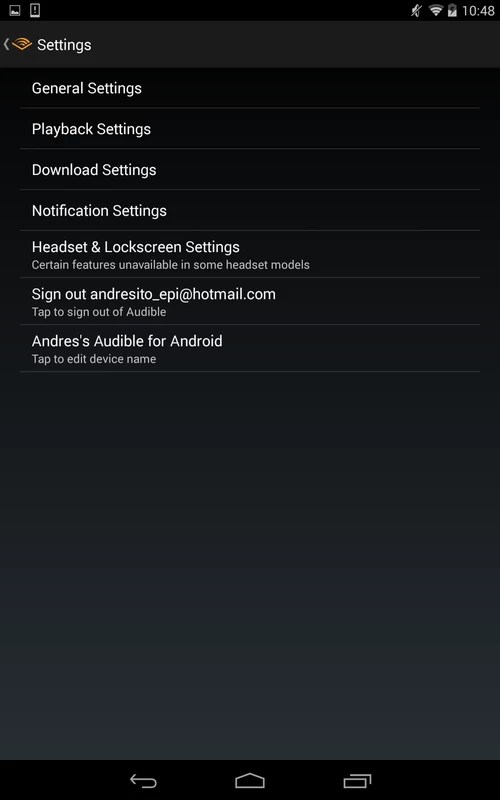 Audible 1.2.0 APK for Android Screenshot 3
