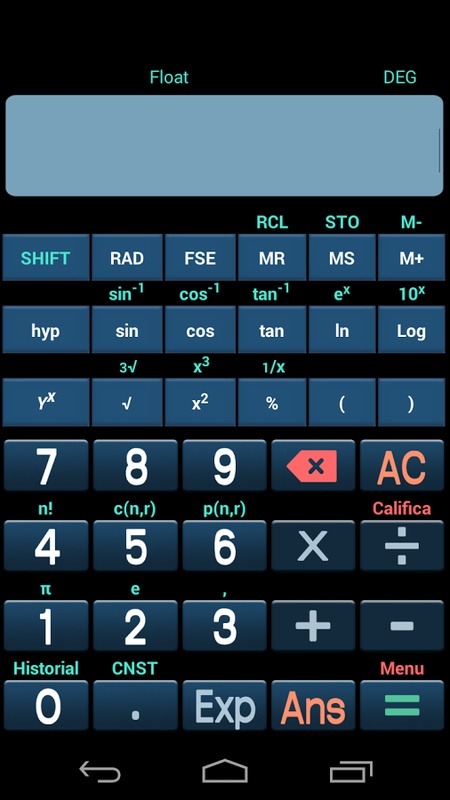 Calculadora Cientifica PRO 1.3 APK for Android Screenshot 2