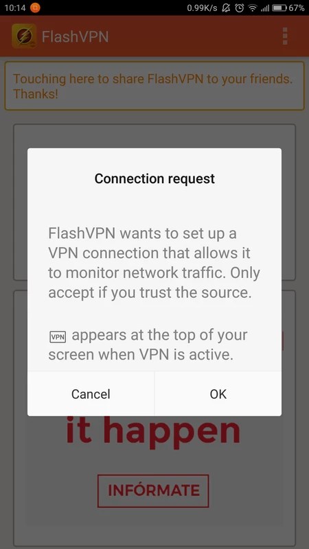FlashVPN 1.6.0 APK for Android Screenshot 3