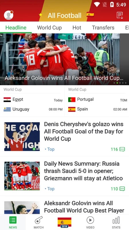 All Football – News & Scores 3.7.5 APK feature
