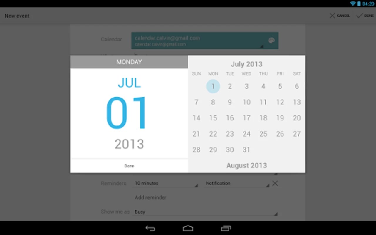 Google Calendar 2024.11.0-616664057-release APK feature