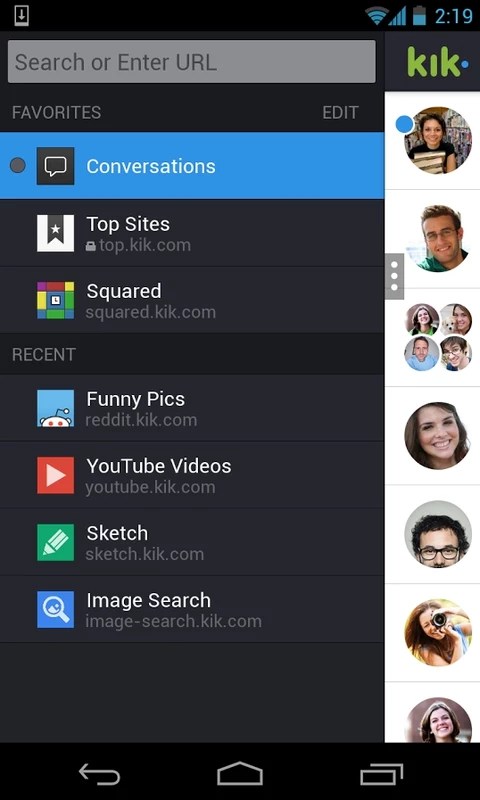 Kik Messenger 15.63.2.30252 APK feature