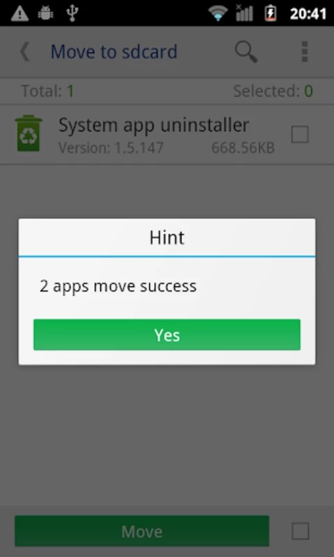 Move app to SD card 9.9.13581 APK for Android Screenshot 2