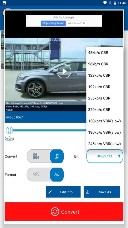 Video MP3 Converter 2.6.8 APK feature