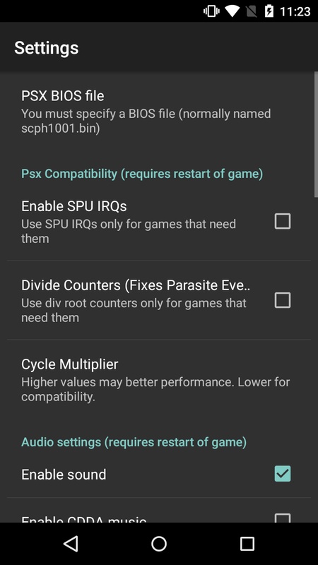 New PSX Emu 3.5 APK feature