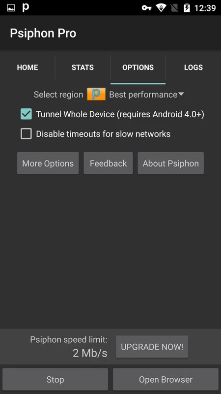 Psiphon Pro 393 APK for Android Screenshot 4