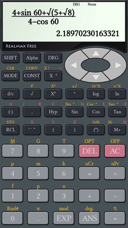 RealMax Scientific Calculator 3.0.6 APK for Android Screenshot 8