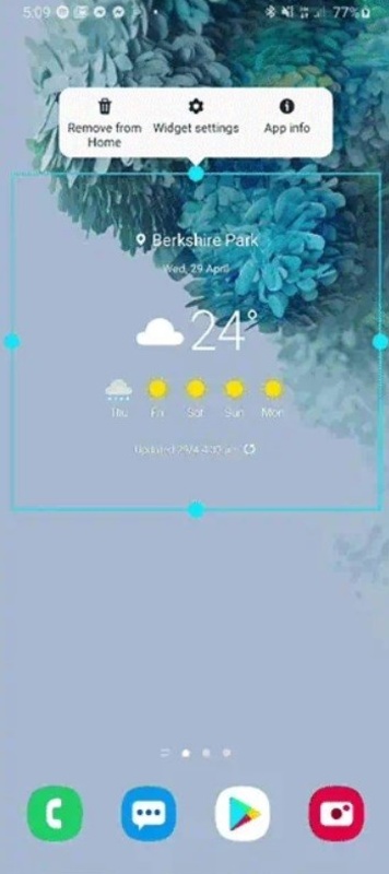 Samsung Weather 1.6.75.35 APK feature