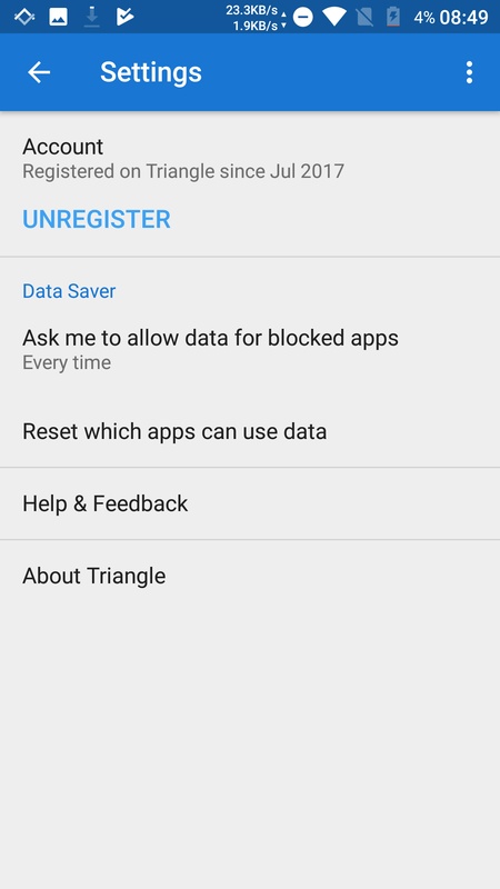 Triangle: More Mobile Data 1.8 APK feature