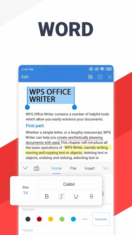 WPS Office 18.6.1 APK for Android Screenshot 1