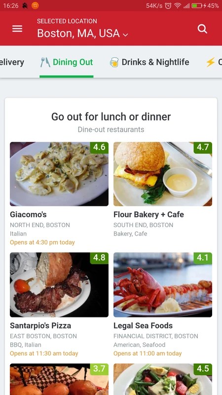 Zomato 18.1.1 APK for Android Screenshot 1