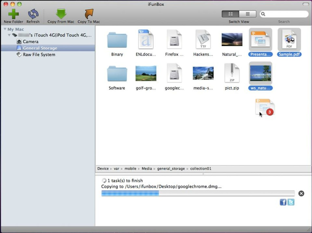 iFunBox 1.9 for Mac Screenshot 1
