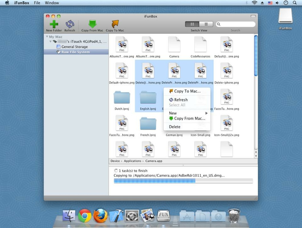 iFunBox 1.9 for Mac Screenshot 2