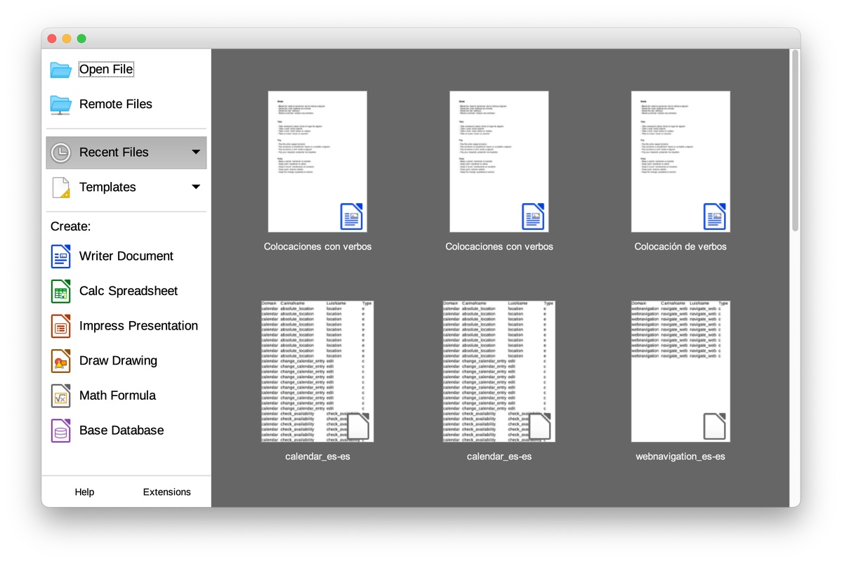 LibreOffice 7.6.5 for Mac Screenshot 1
