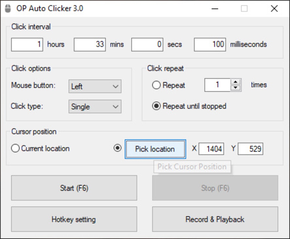 OP Auto Clicker 3.0 for Windows Screenshot 4