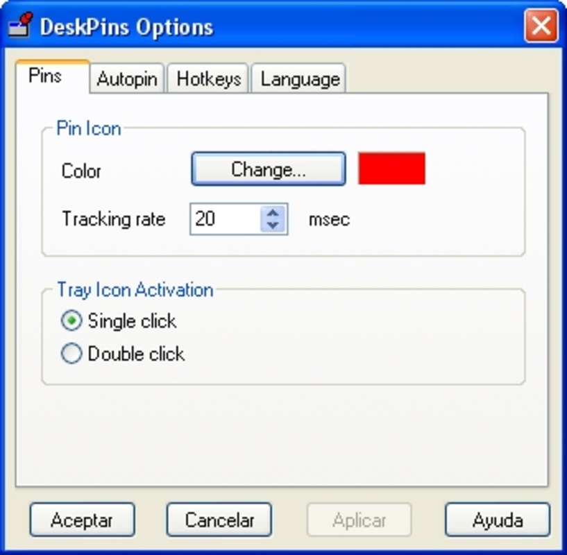 Deskpins 1.32 feature
