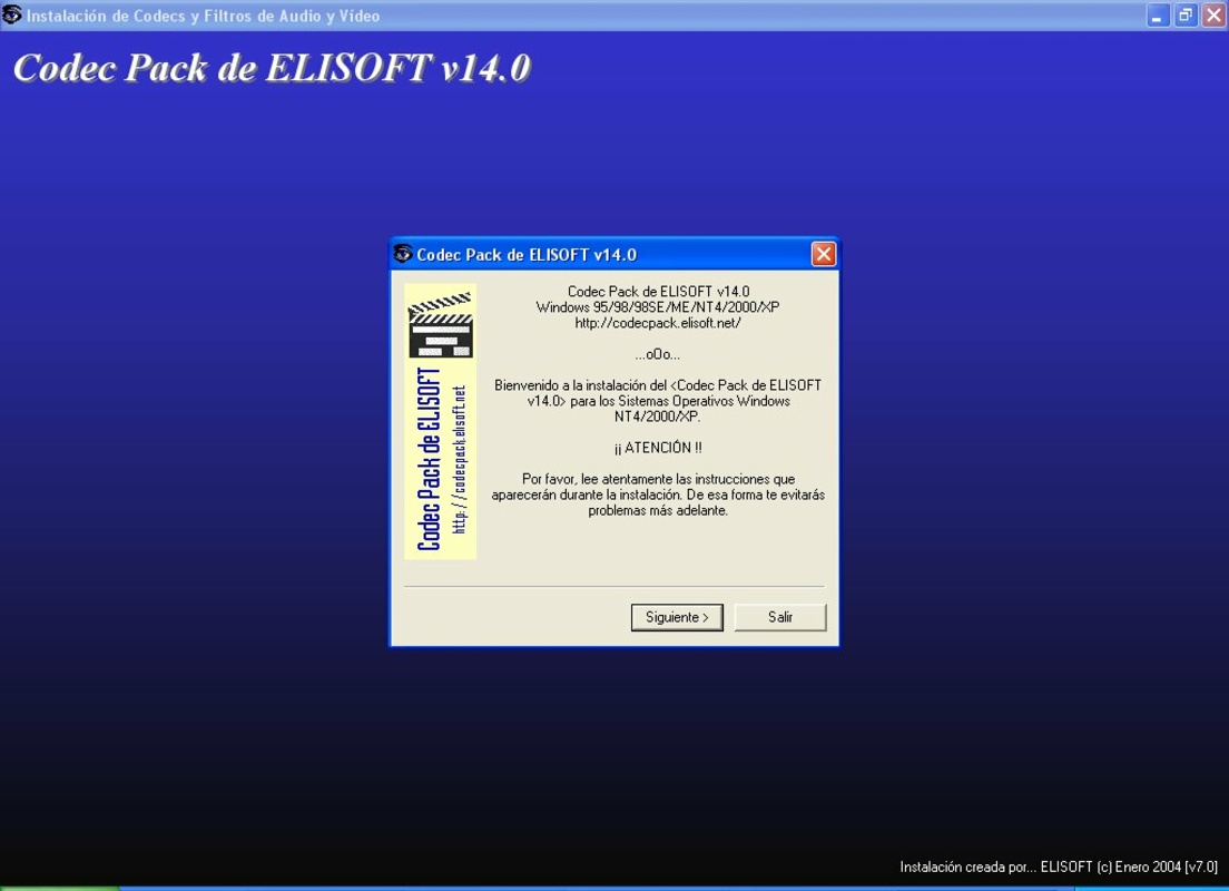 Elisoft Codec Pack 14.0 for Windows Screenshot 1