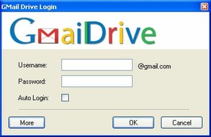 GMail Drive 1.0.17 for Windows feature