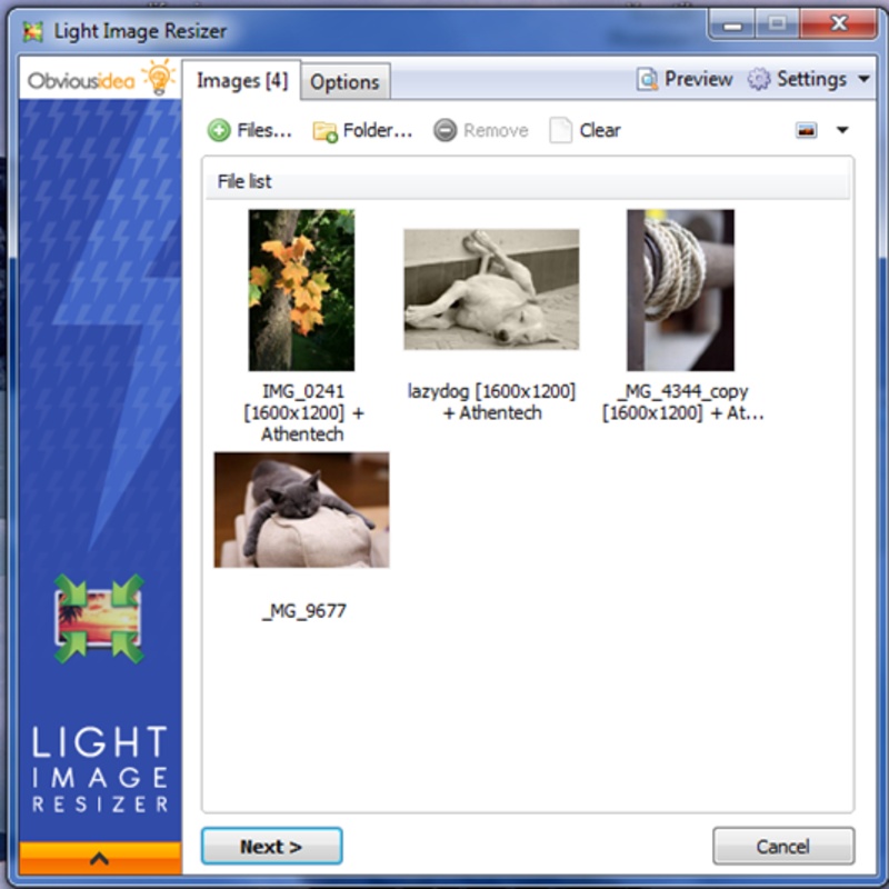 Light Image Resizer 6.2.0.0 feature