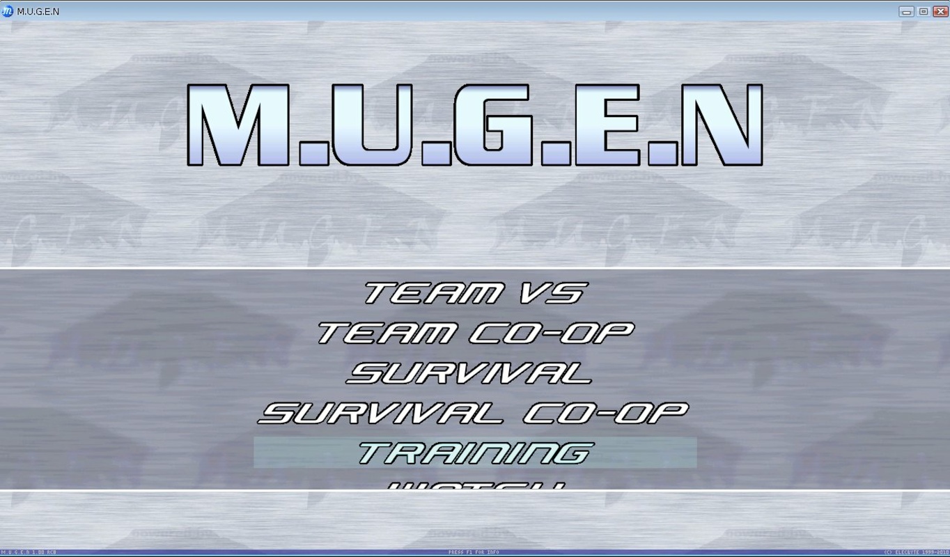 M.U.G.E.N 1.1 Beta 1 for Windows Screenshot 1