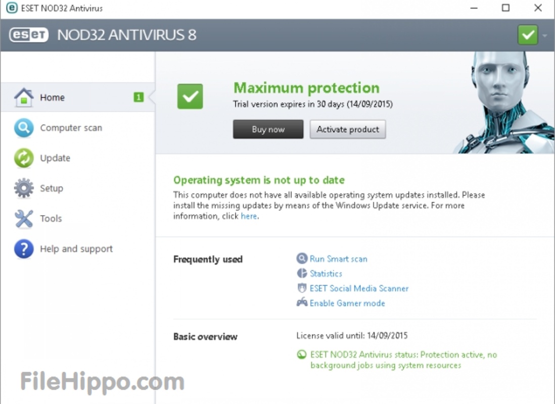 NOD32 Antivirus 17.0.16.0 feature