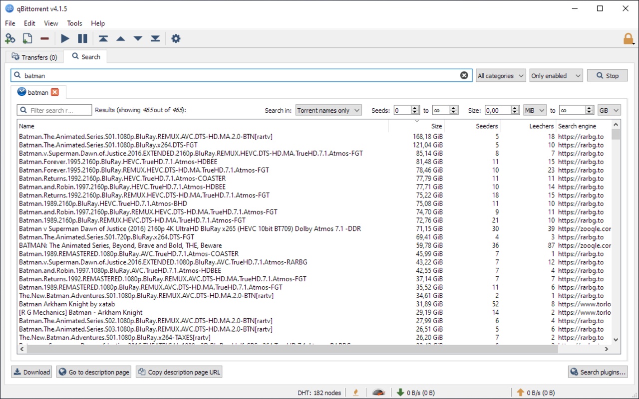 qBittorrent 4.6.4 for Windows Screenshot 2