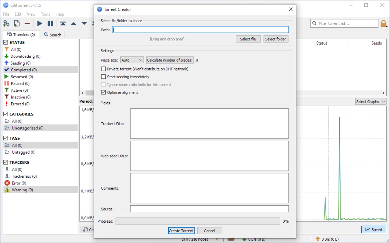 qBittorrent 4.6.4 for Windows Screenshot 5