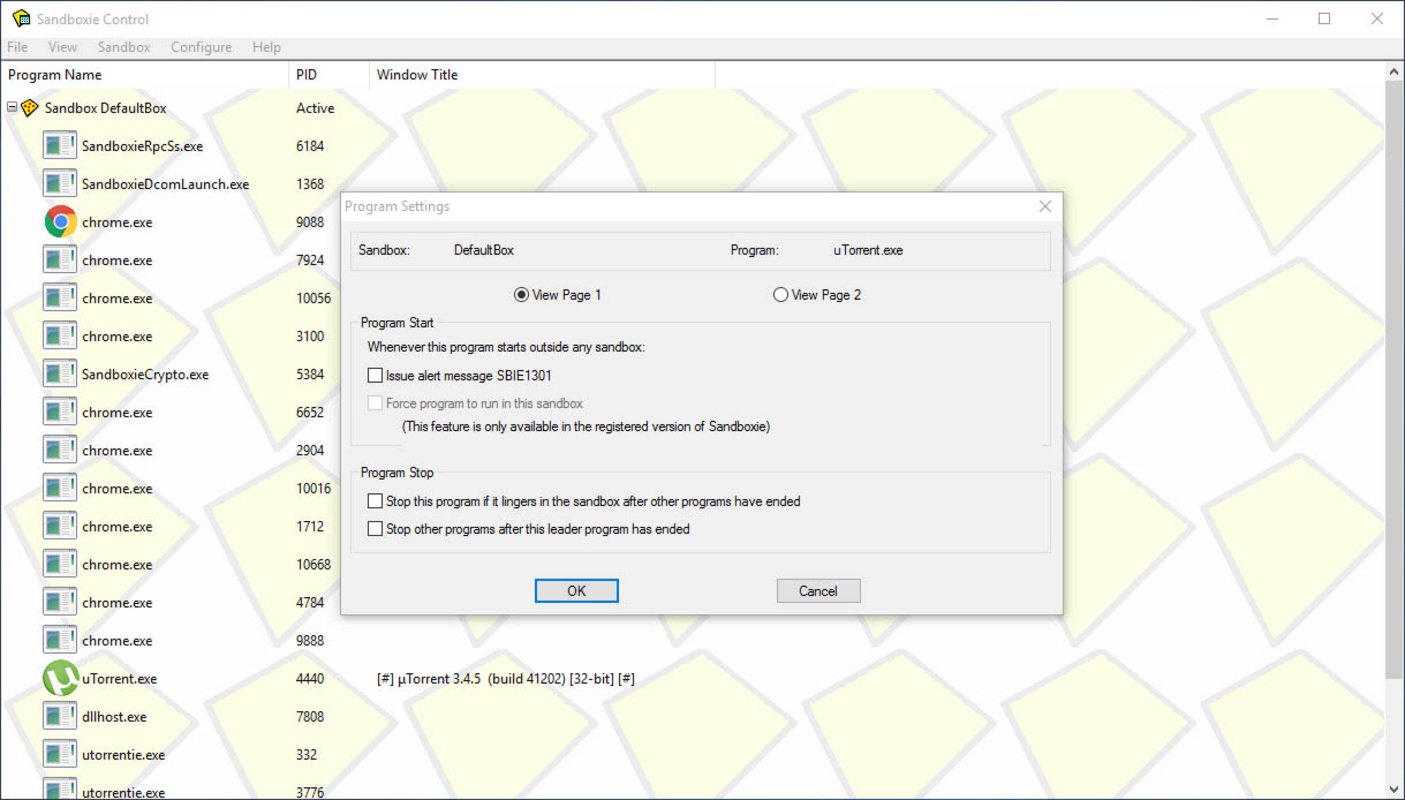 Sandboxie 5.68.4 for Windows Screenshot 1