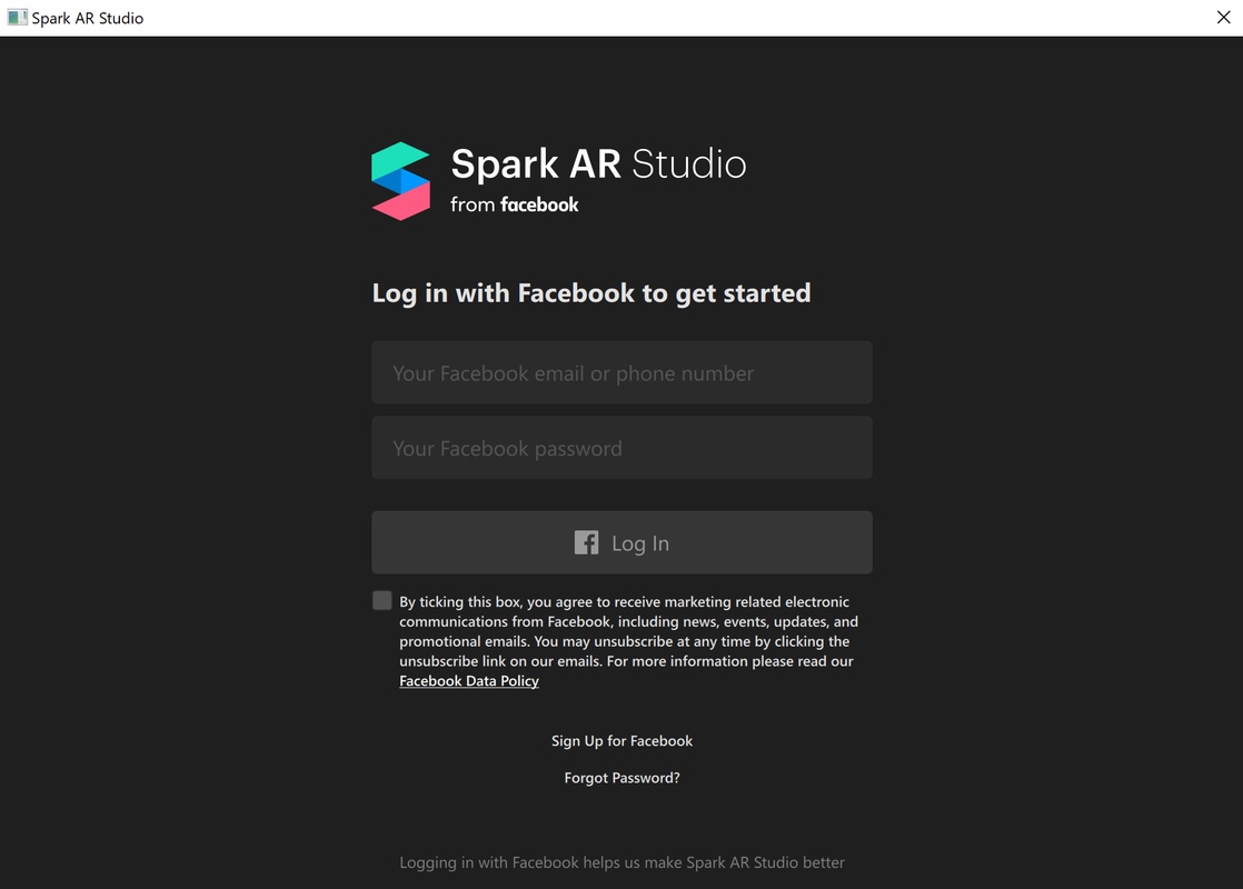 Meta Spark Studio v180 for Windows Screenshot 1