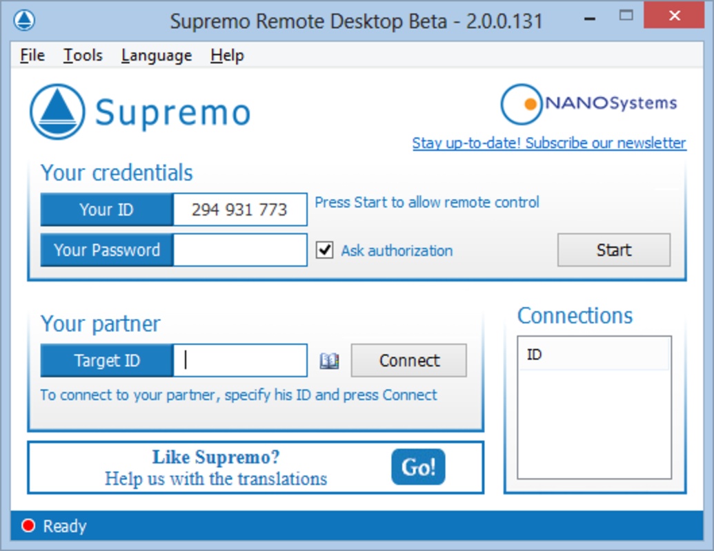Supremo 4.11.0.2489 for Windows Screenshot 1