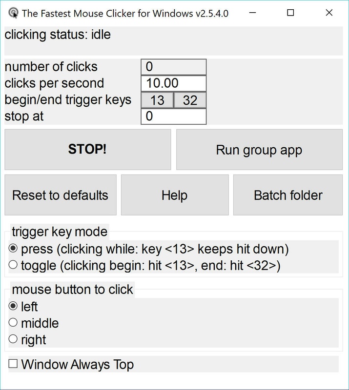 The Fastest Mouse Clicker 2.6.1.0 feature