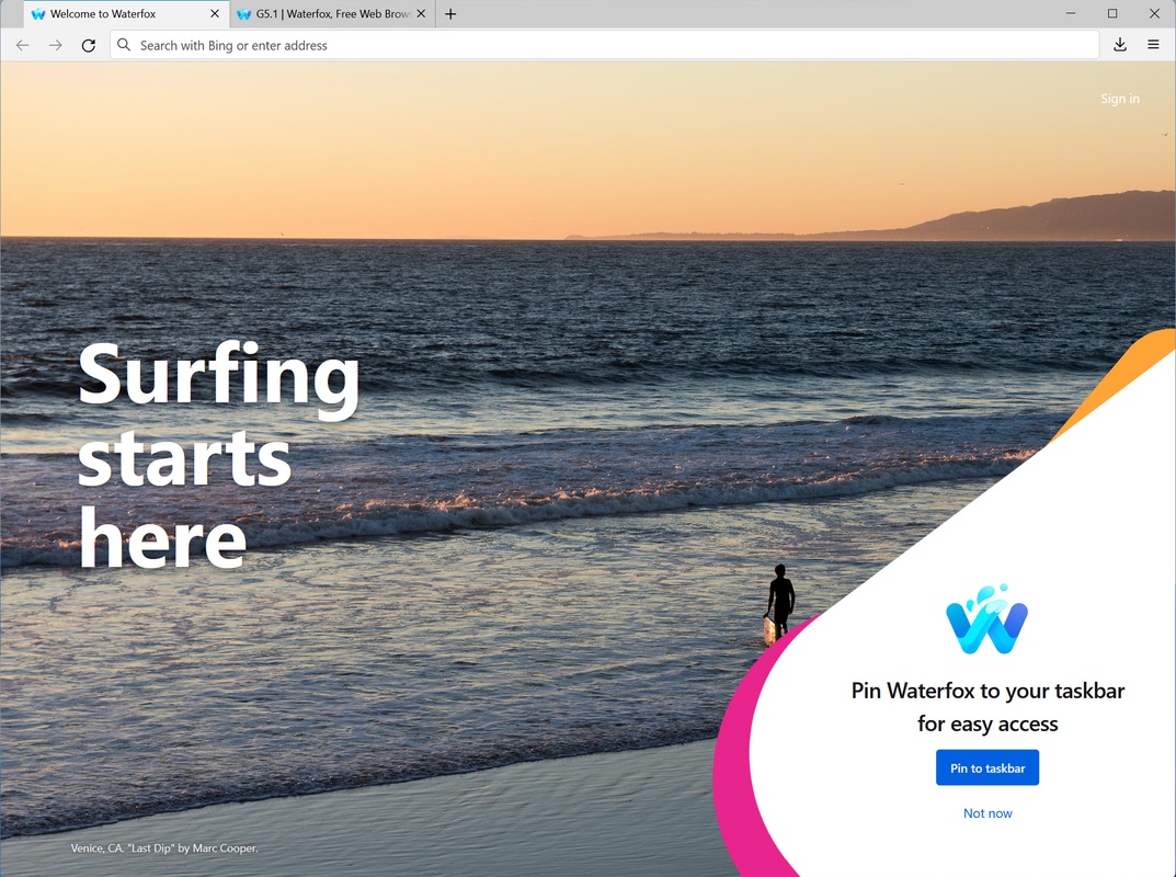 Waterfox 6.0.11 for Windows Screenshot 1