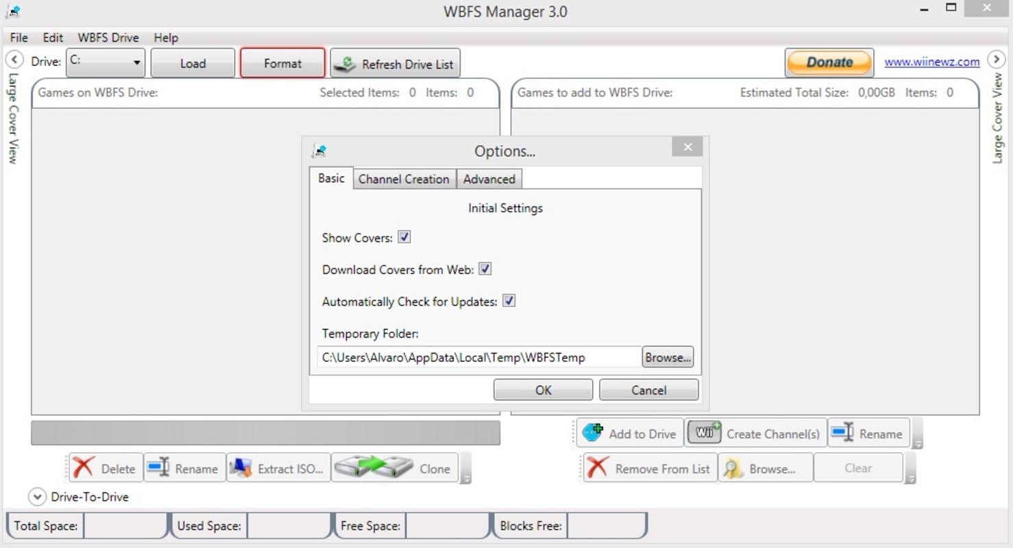 WBFS Manager 4.0 for Windows Screenshot 1