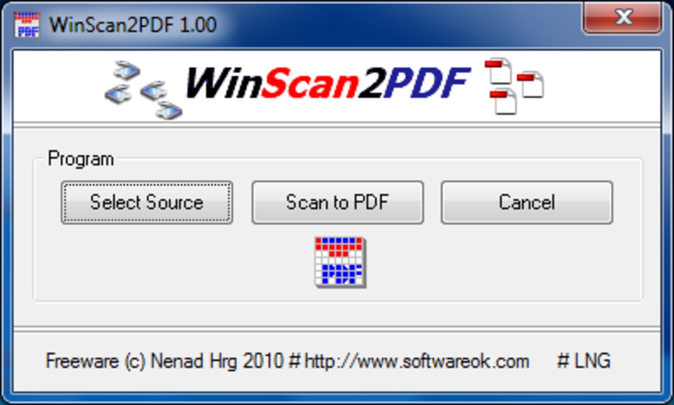 WinScan2PDF 8.71 for Windows Screenshot 1